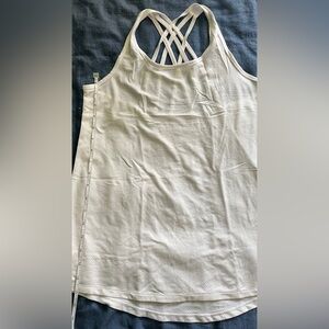 Victoria's Secret White Crisscross Tank Top